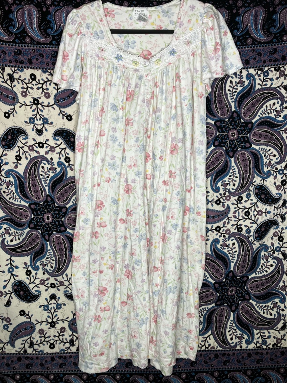 Earth Angels VTG Cottagecore night gown S
